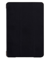 Луксозен кожен калъф тефтер TRI-FOLD и стойка за Apple iPad Mini 4 черен